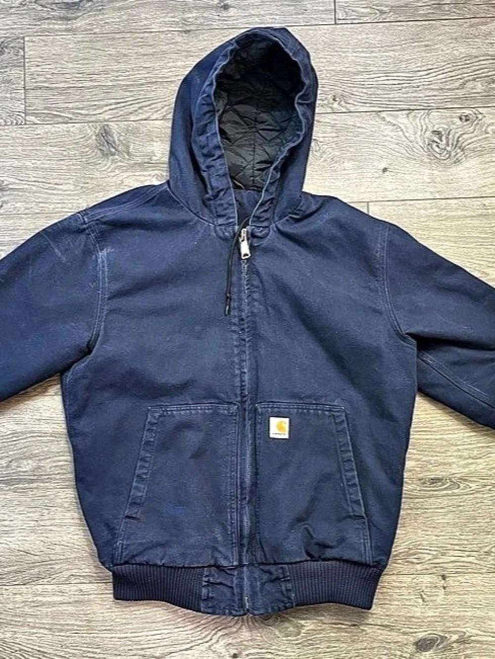 Carhartt J130 Washed Duck Active Jacket Blue Medium